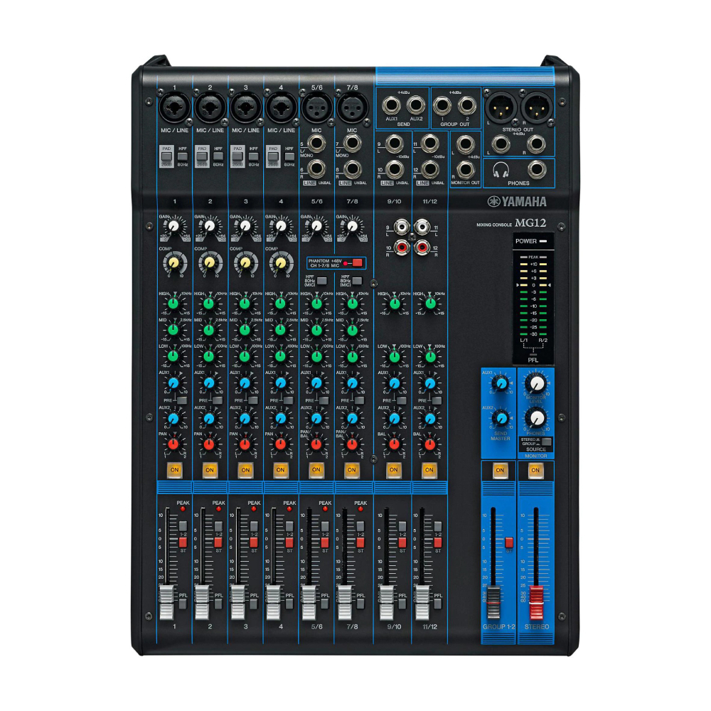 12-канальный микшер Yamaha MG12
12-канальный микшер Yamaha MG12