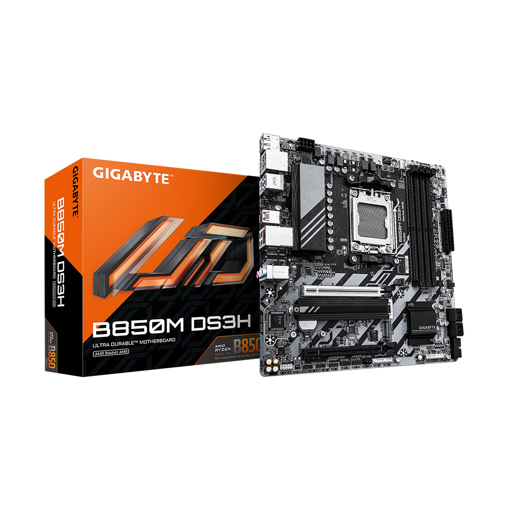 Материнская плата Gigabyte B850M DS3H, AM5, DDR5
Материнская плата Gigabyte B850M DS3H, AM5, DDR5