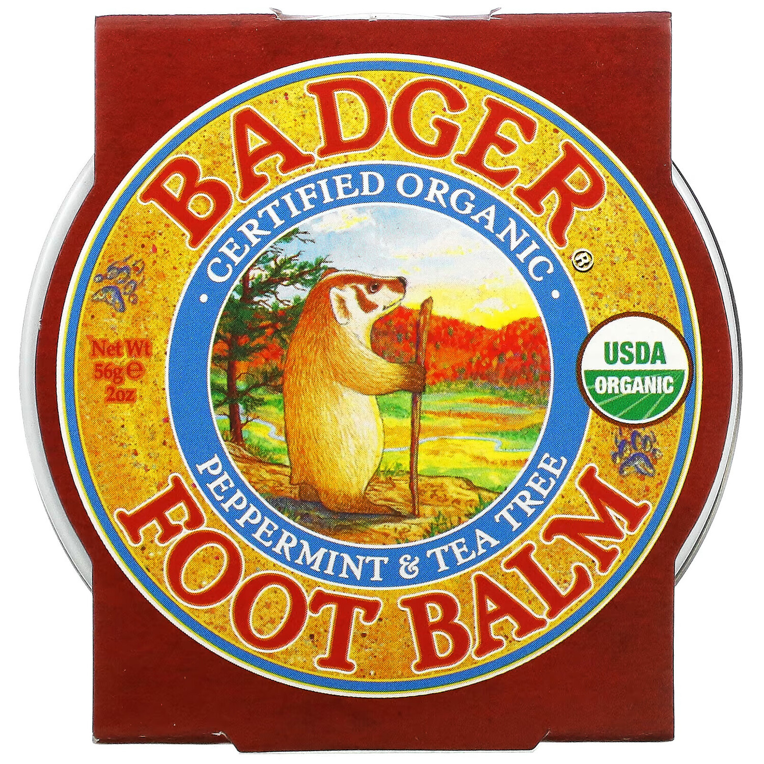 Badger Company, бальзам для ног, перечная мята и чайное дерево, 56 г (2 унции)
Badger Company, бальзам для ног, перечная мята и чайное дерево, 56 г (2 унции)
