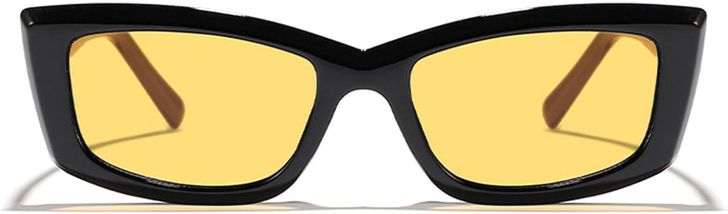 Модные солнцезащитные очки «кошачий глаз» для женщин, зелено-коричневые солнцезащитные очки для женщин, тренды Y2K, очки с защитой от УФ-излучения UV400 mincl, Black Yellow
Модные солнцезащитные очки «кошачий глаз» для женщин, зелено-коричневые солнцезащитные очки для женщин, тренды Y2K, очки с защитой от УФ-излучения UV400 mincl, Black Yellow