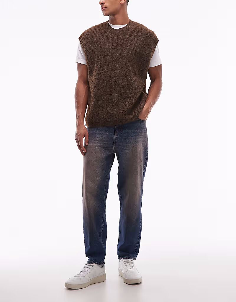 Зауженные джинсы свободного кроя цвета индиго с коричневым оттенком Asos Design
Зауженные джинсы свободного кроя цвета индиго с коричневым оттенком Asos Design