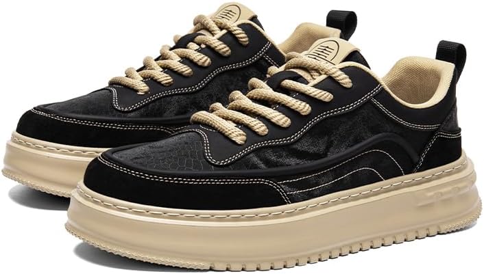 Мужские модные кожаные кроссовки на толстой подошве с шнуровкой, винтажные, легкие, с круглым носком, повседневная обувь Meixi Mobile, черный
Мужские модные кожаные кроссовки на толстой подошве с шнуровкой, винтажные, легкие, с круглым носком, повседневная обувь Meixi Mobile, черный