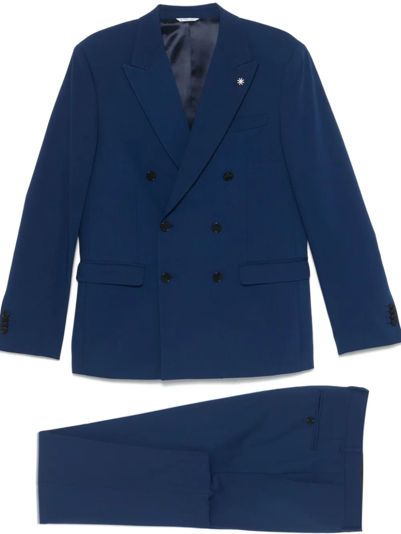 Manuel Ritz костюм с двубортным пиджаком, синий
Manuel Ritz костюм с двубортным пиджаком, синий