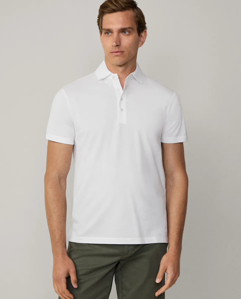 Мужская рубашка-поло с короткими рукавами из пике с вышитым логотипом Hackett, белый
Мужская рубашка-поло с короткими рукавами из пике с вышитым логотипом Hackett, белый