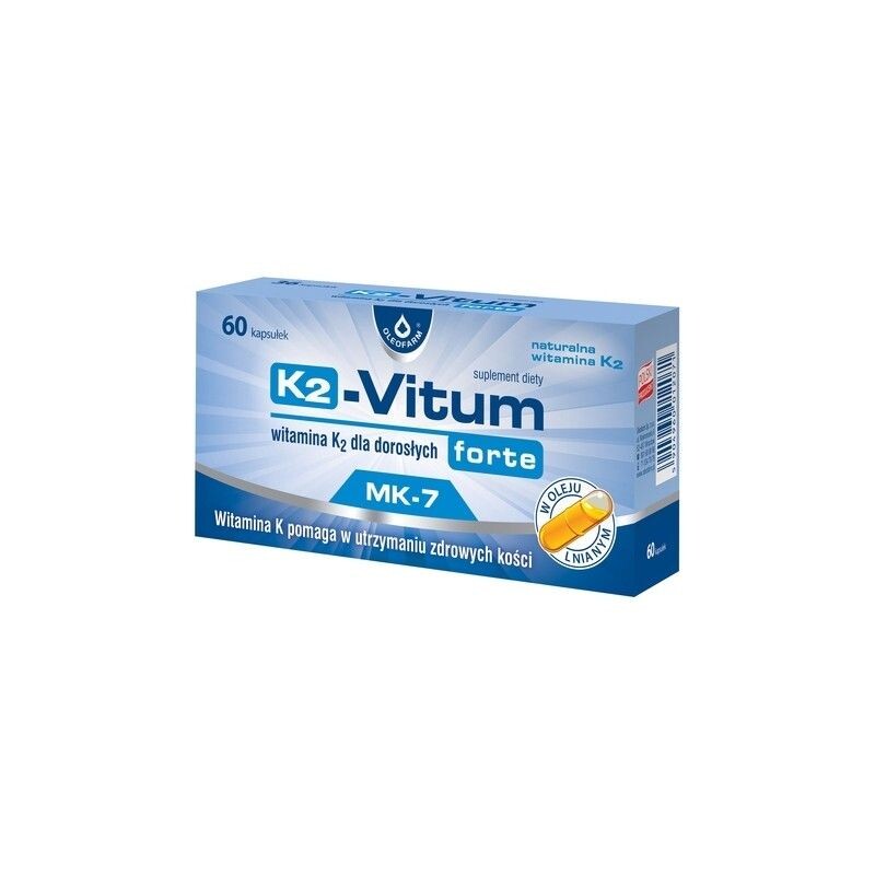 K2-Vitum Forte витамин К2 в капсулах, 60 шт.
K2-Vitum Forte витамин К2 в капсулах, 60 шт.