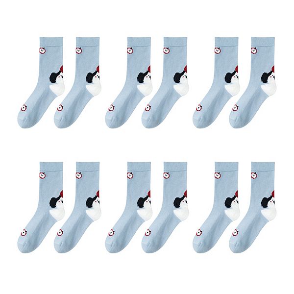 Женские носки из чистого хлопка 6 пар мягкие дышащие с милым мультяшным дизайном Anna-Kaci, Blue
Женские носки из чистого хлопка 6 пар мягкие дышащие с милым мультяшным дизайном Anna-Kaci, Blue