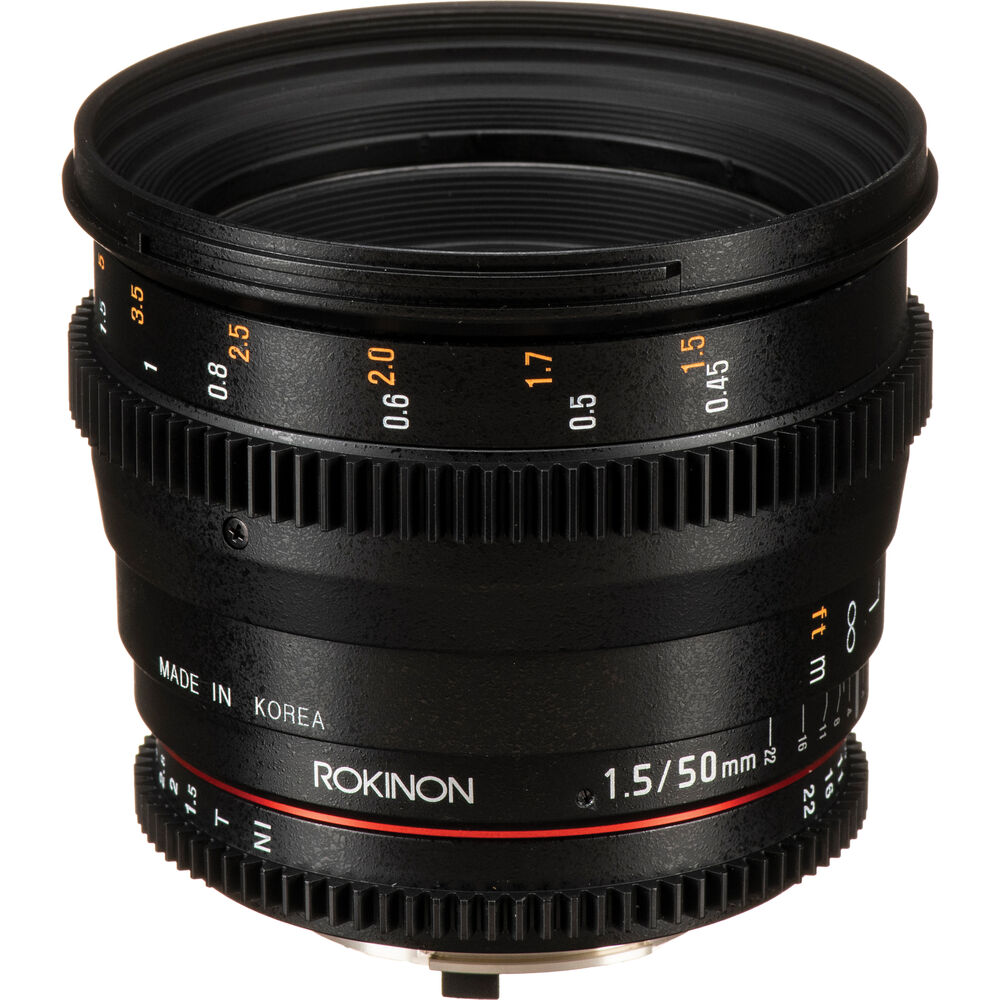 Объектив Rokinon 50mm T1.5 AS UMC Cine DS для крепления Nikon F
Объектив Rokinon 50mm T1.5 AS UMC Cine DS для крепления Nikon F