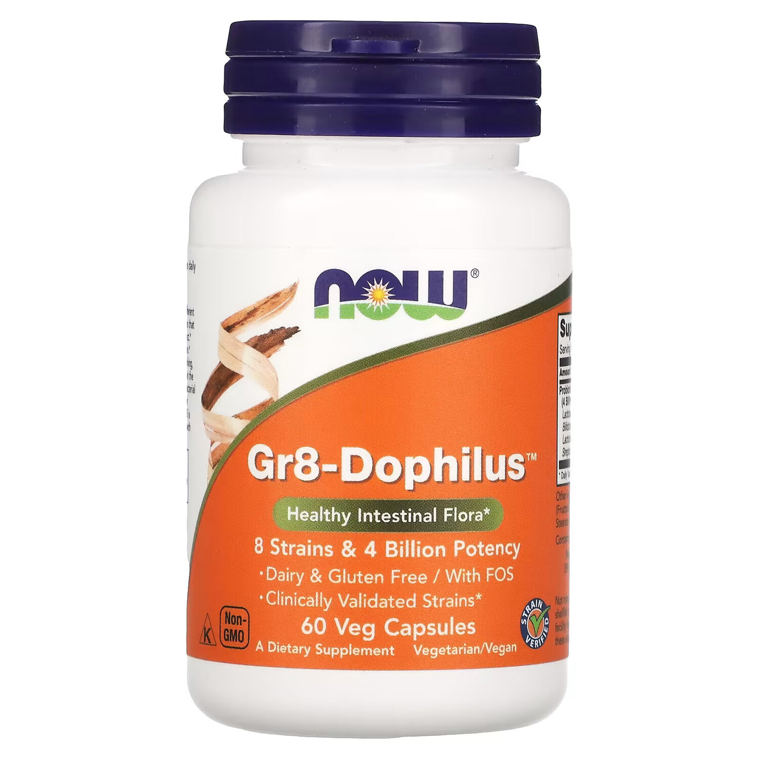 NOW Foods, Gr8-Dophilus, 60 растительных капсул
NOW Foods, Gr8-Dophilus, 60 растительных капсул