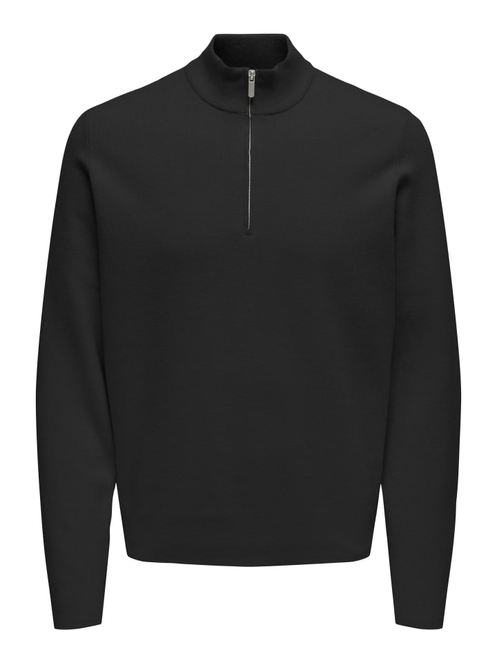 Черный вязаный свитер ONLY & SONS
Черный вязаный свитер ONLY & SONS