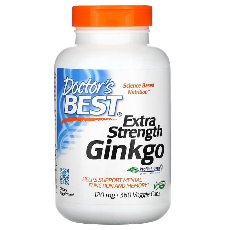 Гинкго Doctor's Best 120 мг, 360 капсул
Гинкго Doctor's Best 120 мг, 360 капсул