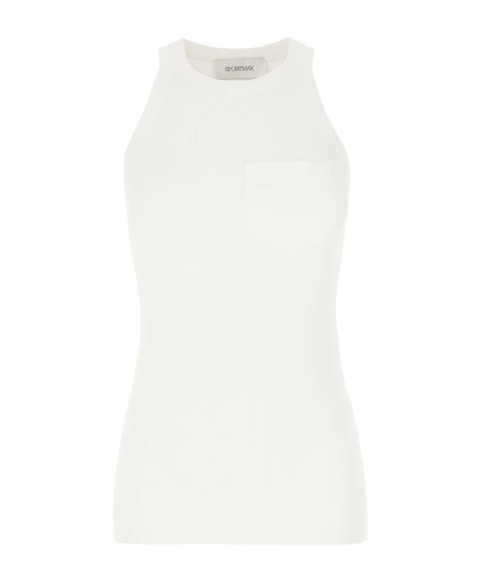 Стильный топ для ценителей моды Sportmax, белый
Стильный топ для ценителей моды Sportmax, белый