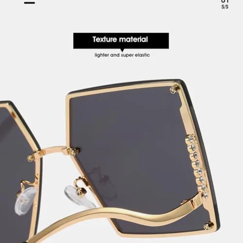 2027 Модные квадратные солнцезащитные очки без оправы для женщин, винтажные солнцезащитные очки с бриллиантами, разноцветные женские очки MTZJH, Coffee2730
2027 Модные квадратные солнцезащитные очки без оправы для женщин, винтажные солнцезащитные очки с бриллиантами, разноцветные женские очки MTZJH, Coffee2730