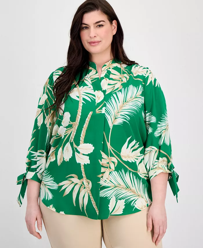 Топ с принтом и рукавом 3/4, plus size Anne Klein, зеленый
Топ с принтом и рукавом 3/4, plus size Anne Klein, зеленый