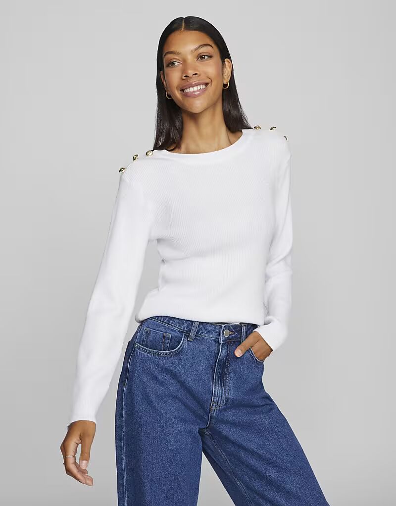 Топ Vila с длинными рукавами белого цвета
Топ Vila с длинными рукавами белого цвета