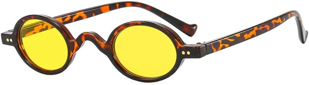 Ретро овальные солнцезащитные очки с заклепками для женщин, модные очки в стиле стимпанк, маленькая оправа для мужчин, очки с защитой от УФ-излучения UV400 VVTWSSW, Leopard Yellow
Ретро овальные солнцезащитные очки с заклепками для женщин, модные очки в стиле стимпанк, маленькая оправа для мужчин, очки с защитой от УФ-излучения UV400 VVTWSSW, Leopard Yellow