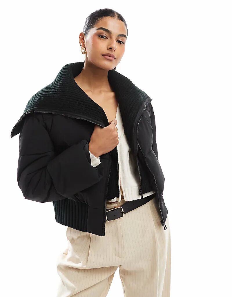 Куртка-пуховик с трикотажным воротником черного цвета ASOS DESIGN, Черный, Куртка-пуховик с трикотажным воротником черного цвета ASOS DESIGN
Куртка-пуховик с трикотажным воротником черного цвета ASOS DESIGN, Черный, Куртка-пуховик с трикотажным воротником черного цвета ASOS DESIGN