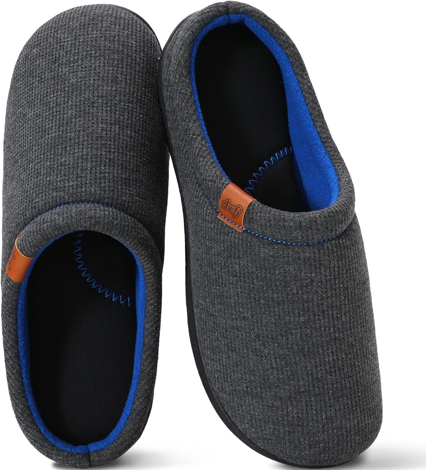 Мужские домашние тапочки AWFI с поддержкой свода стопы, с комфортной пенной стелькой Memory Foam и технологией Coolmax, для дома и улицы, с легким надеванием, Отводят влагу, Дышащие, синий/серый/темно-серый
Мужские домашние тапочки AWFI с поддержкой свода стопы, с комфортной пенной стелькой Memory Foam и технологией Coolmax, для дома и улицы, с легким надеванием, Отводят влагу, Дышащие, синий/серый/темно-серый