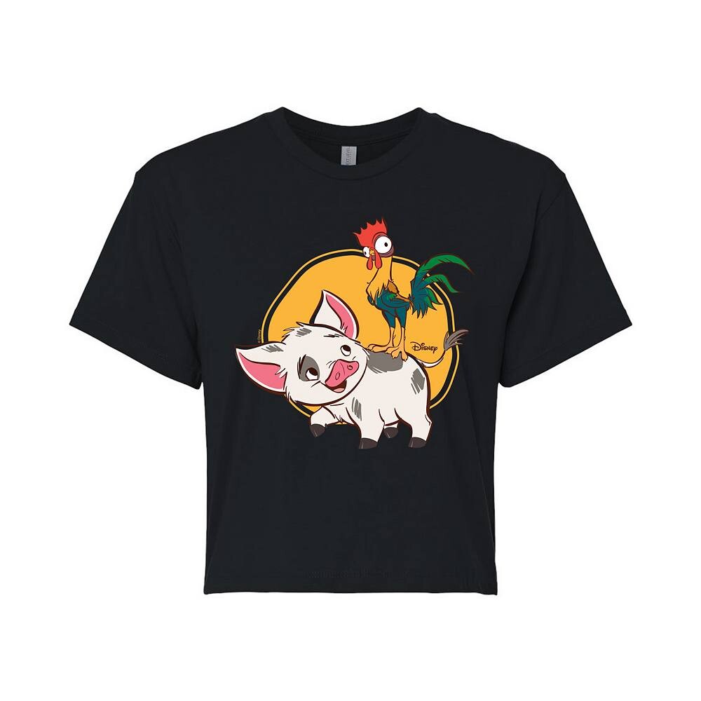 Укороченная футболка Disney's Moana Pua и Hei Hei Juniors, черный
Укороченная футболка Disney's Moana Pua и Hei Hei Juniors, черный