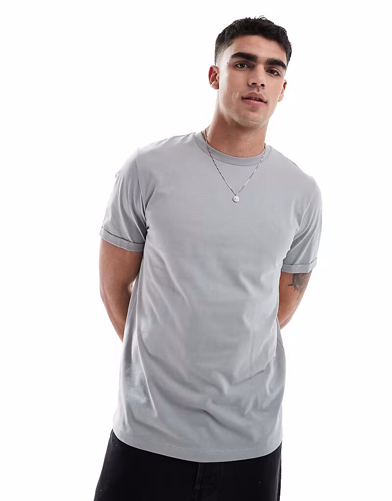 Футболка ASOS DESIGN Essential с круглым вырезом и закатанными рукавами серого цвета
Футболка ASOS DESIGN Essential с круглым вырезом и закатанными рукавами серого цвета