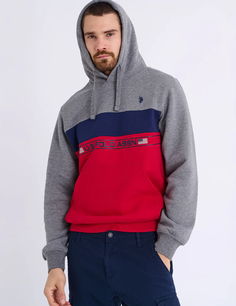 Худи U.S. Polo Assn Color Block Wordmark Pullover, серый/красный/темно-синий
Худи U.S. Polo Assn Color Block Wordmark Pullover, серый/красный/темно-синий