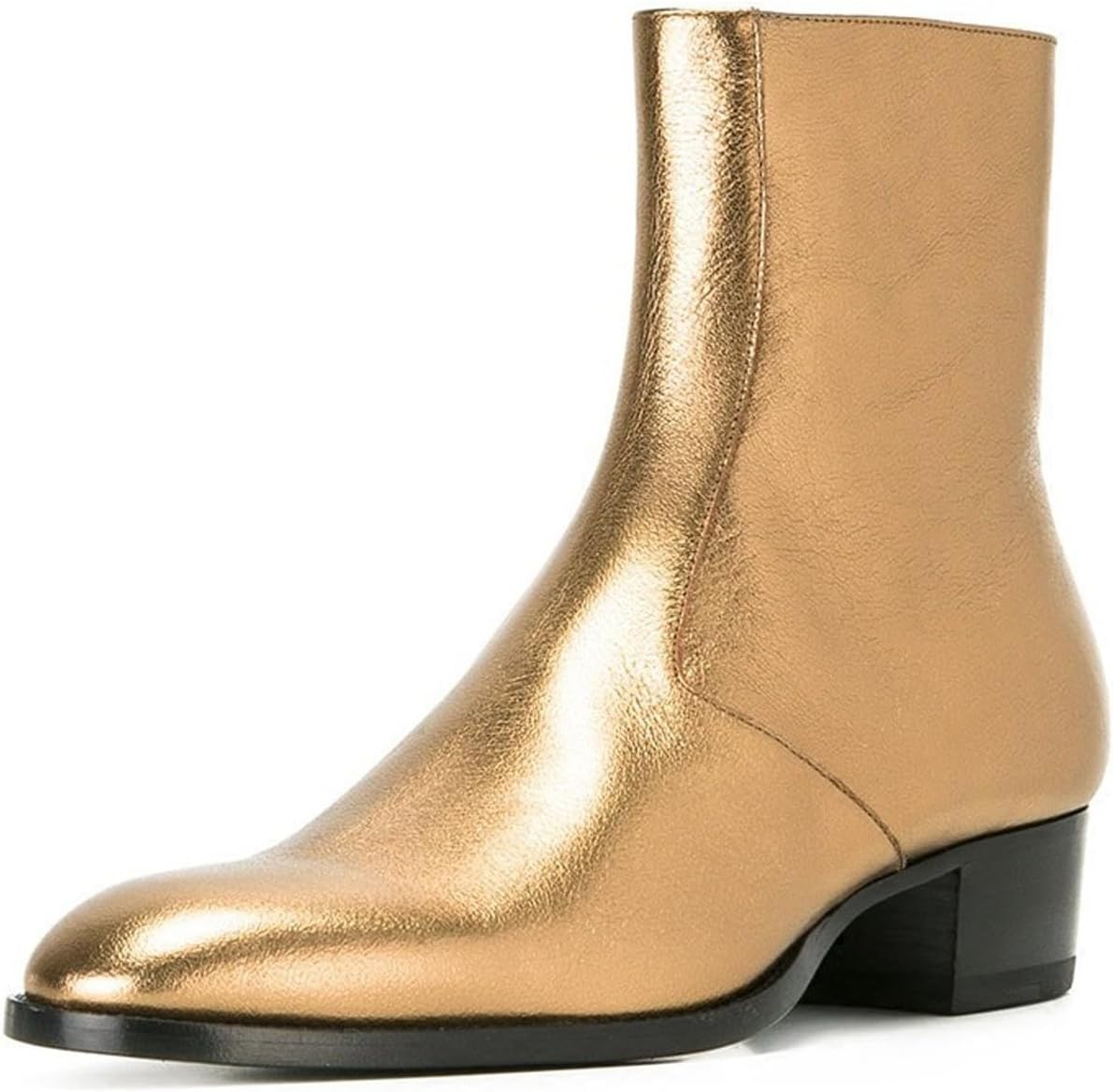 Мужские кожаные ботинки Santimon с металлическим эффектом, ботинки на молнии с боковой застежкой, с блочным каблуком, с блестящей золотой и серебряной текстурой под крокодила, модные ботинки для вечеринки, сцены и официальных мероприятий
Мужские кожаные ботинки Santimon с металлическим эффектом, ботинки на молнии с боковой застежкой, с блочным каблуком, с блестящей золотой и серебряной текстурой под крокодила, модные ботинки для вечеринки, сцены и официальных мероприятий