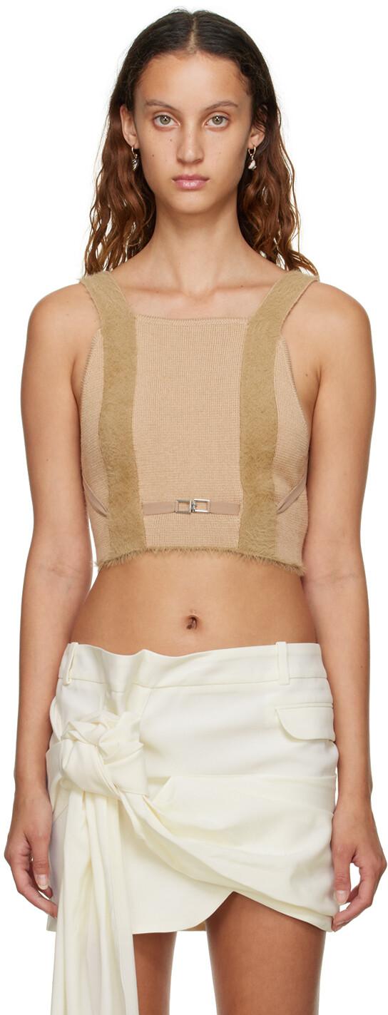 Майка 'Le Haut Neve' бежево-хаки Jacquemus
Майка 'Le Haut Neve' бежево-хаки Jacquemus