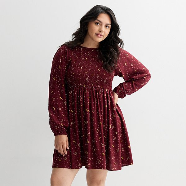 Платье-мини с длинным рукавом и присборенной талией Juniors plus size So, Maroon Maureen Floral
Платье-мини с длинным рукавом и присборенной талией Juniors plus size So, Maroon Maureen Floral