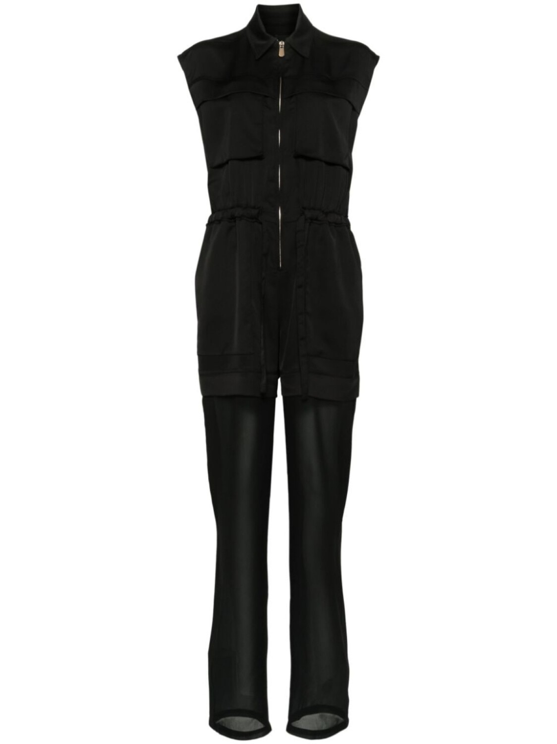 Полупрозрачный комбинезон без рукавов PINKO, черный
Полупрозрачный комбинезон без рукавов PINKO, черный