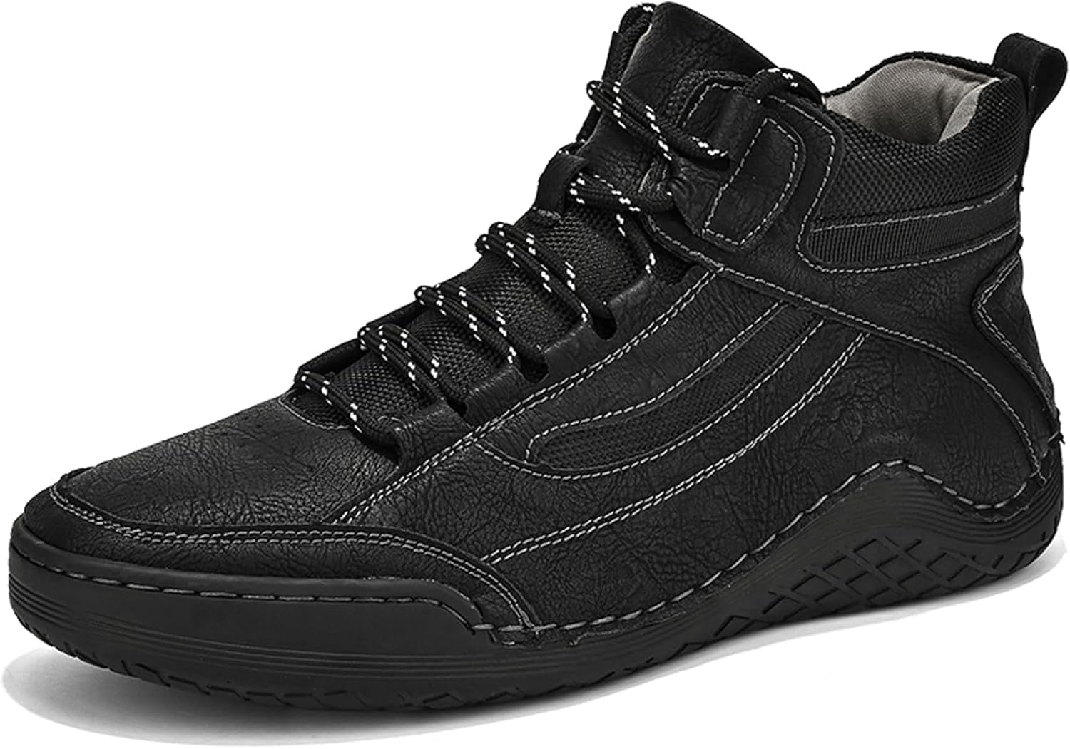 Мужские зимние ботинки KCTRFSJ из кожи с шнуровкой, комфортные теплые повседневные высокие рабочие ботинки, легкие уличные нескользящие походные туфли, Black
Мужские зимние ботинки KCTRFSJ из кожи с шнуровкой, комфортные теплые повседневные высокие рабочие ботинки, легкие уличные нескользящие походные туфли, Black