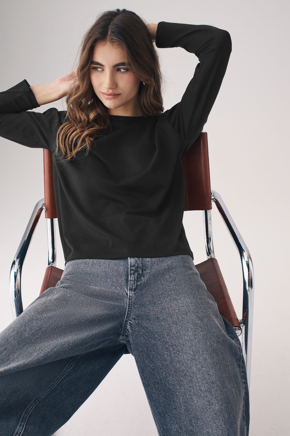 Футболки свободного кроя с длинными рукавами, 4 шт в упаковке The Set, черный
Футболки свободного кроя с длинными рукавами, 4 шт в упаковке The Set, черный