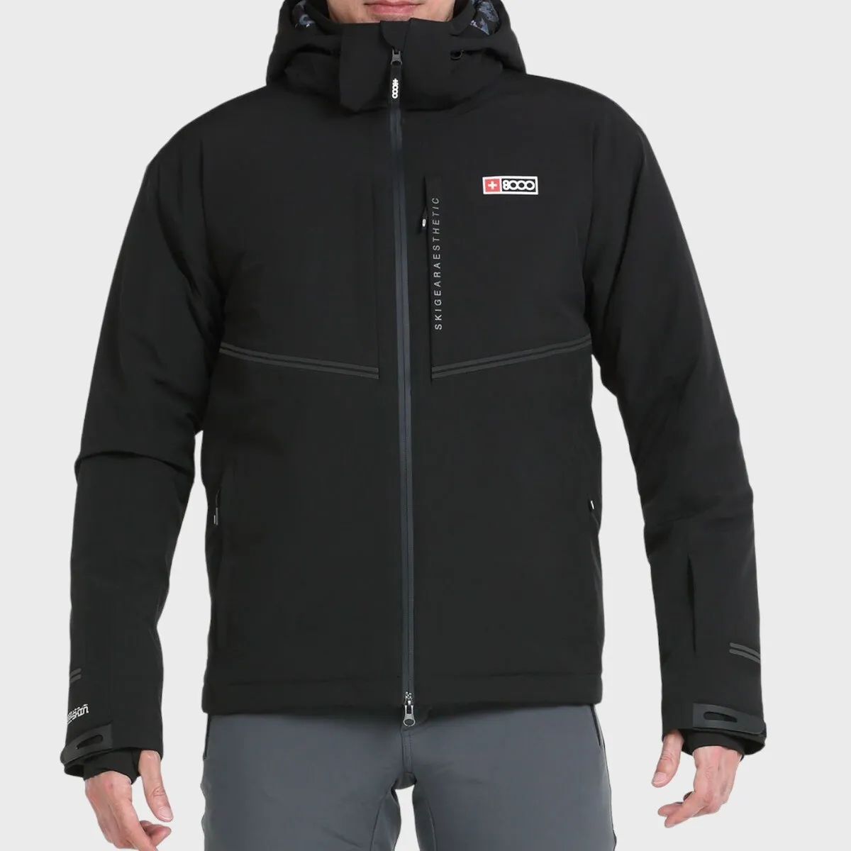 Мужская лыжная куртка Vezar +8000, чёрный
Мужская лыжная куртка Vezar +8000, чёрный