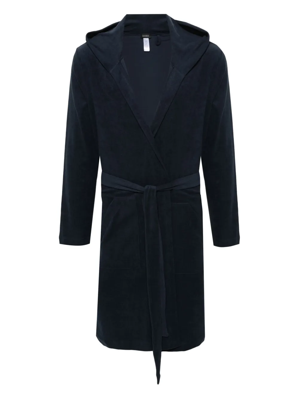 Махровый халат Hanro, синий 
Махровый халат Hanro, синий