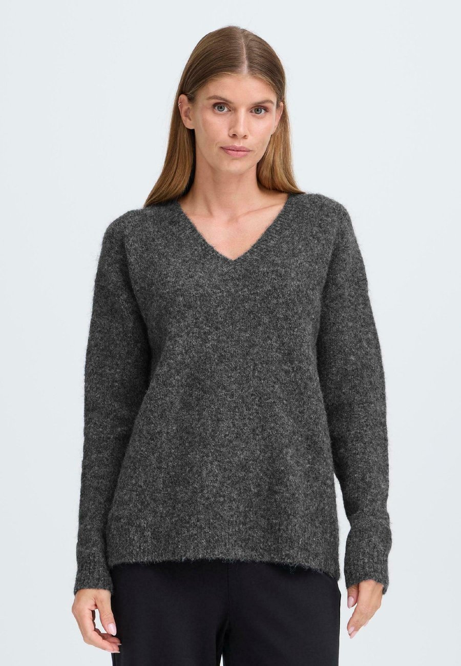 Джемпер Oxmo IHSELMA WOOL VNECK, Dark Grey Melange/Dark Grey
Джемпер Oxmo IHSELMA WOOL VNECK, Dark Grey Melange/Dark Grey