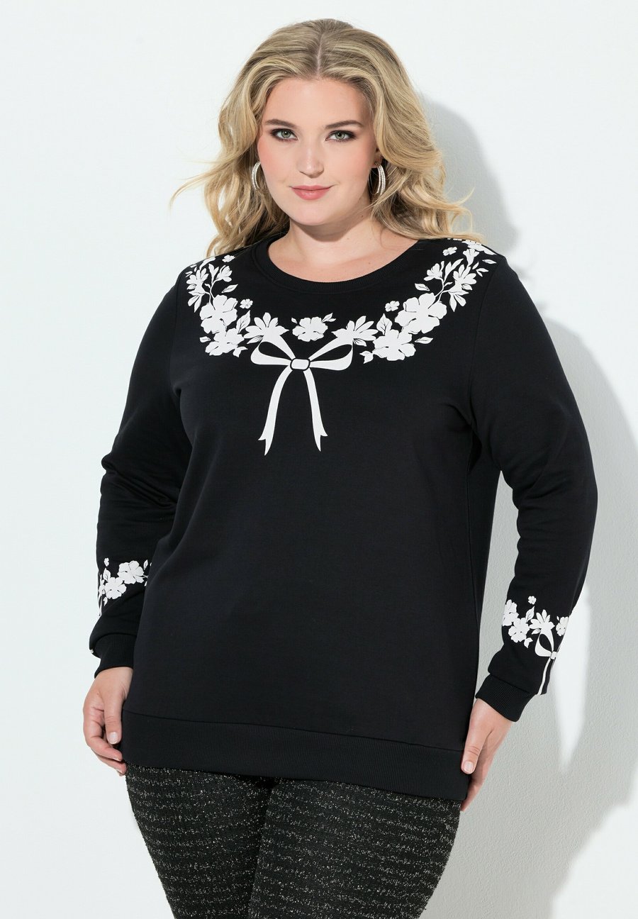 Толстовка MIAMODA BEQUEME PASSFORM SCHLEIFEN-MUSTER, Black, Черный, Толстовка MIAMODA BEQUEME PASSFORM SCHLEIFEN-MUSTER, Black
Толстовка MIAMODA BEQUEME PASSFORM SCHLEIFEN-MUSTER, Black, Черный, Толстовка MIAMODA BEQUEME PASSFORM SCHLEIFEN-MUSTER, Black