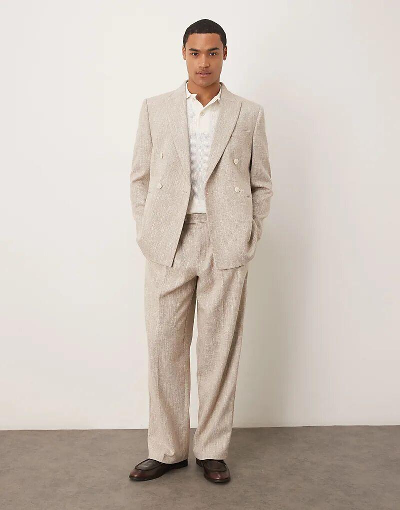 Свободные зауженные брюки ASOS DESIGN из бежевой ткани в крапинку
Свободные зауженные брюки ASOS DESIGN из бежевой ткани в крапинку