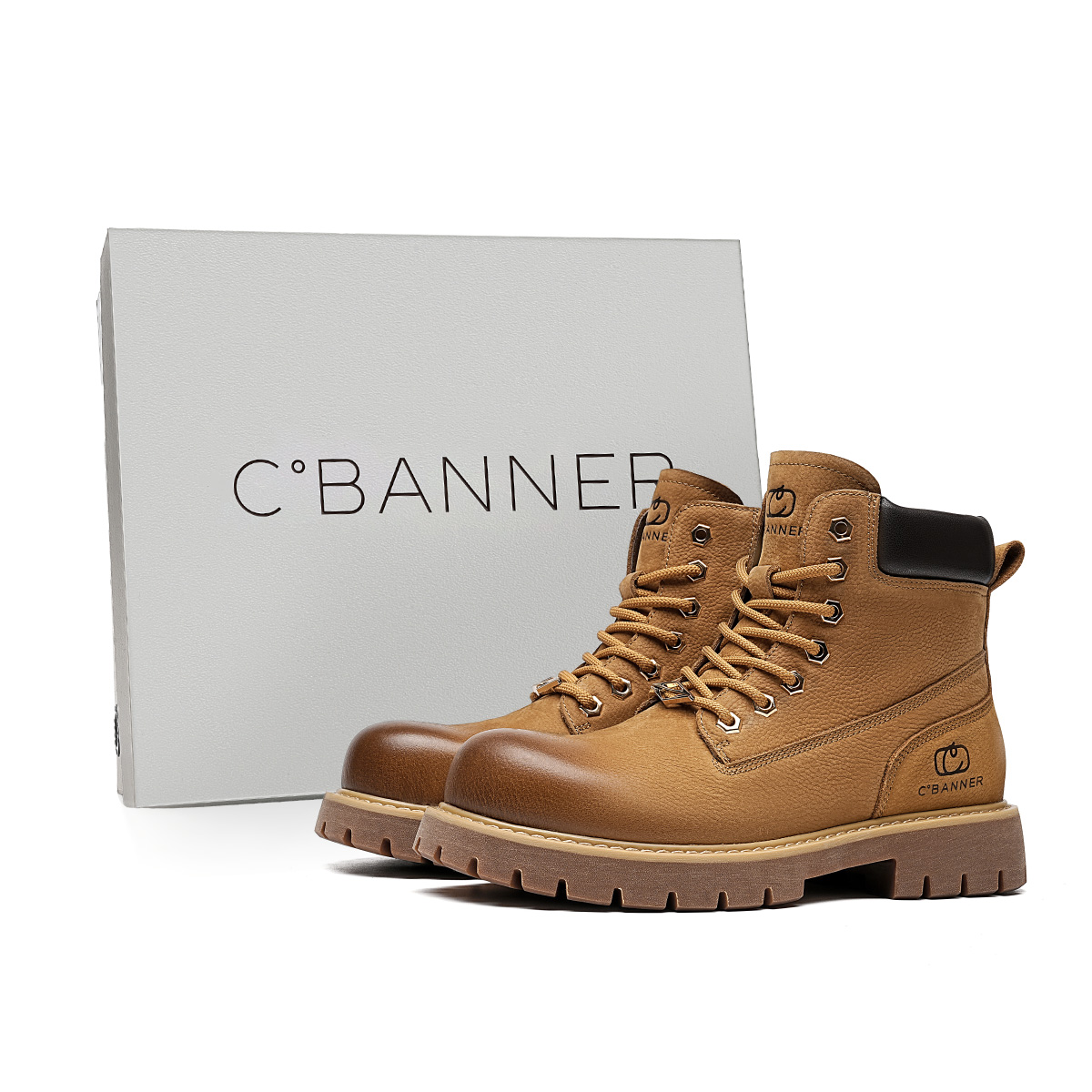 C°BANNER Короткие мужские ботинки Martin желто-коричневого цвета 
C°BANNER Короткие мужские ботинки Martin желто-коричневого цвета