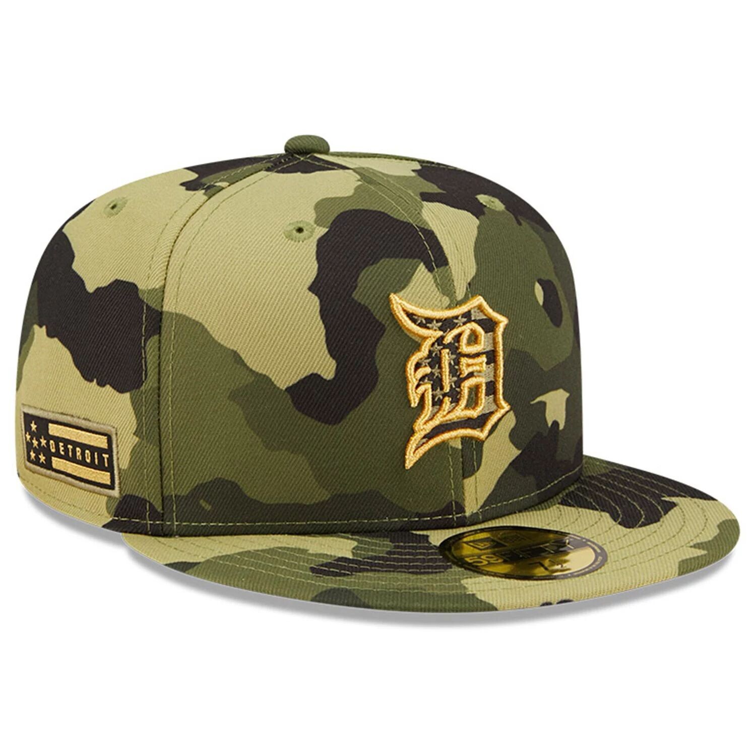 Мужская камуфляжная кепка New Era Detroit Tigers ко Дню вооруженных сил 2022 года 59FIFTY, облегающая кепка
Мужская камуфляжная кепка New Era Detroit Tigers ко Дню вооруженных сил 2022 года 59FIFTY, облегающая кепка
