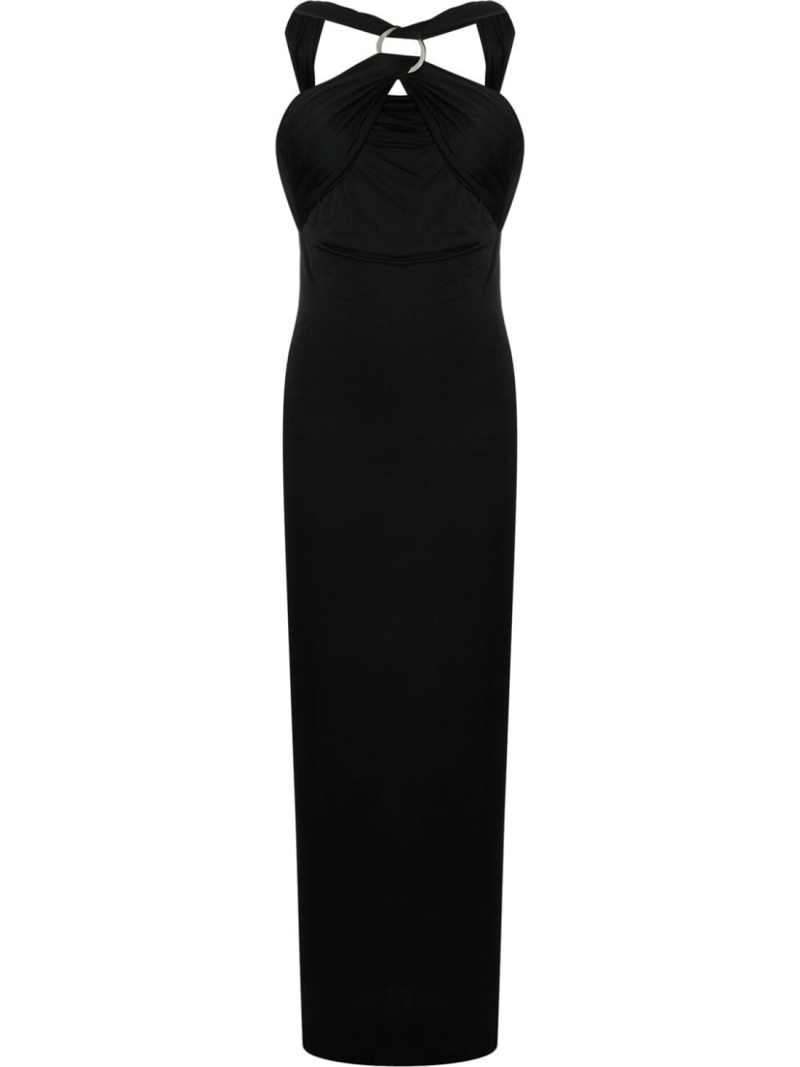 The Attico драпированное платье с вырезом халтер, черный
The Attico драпированное платье с вырезом халтер, черный