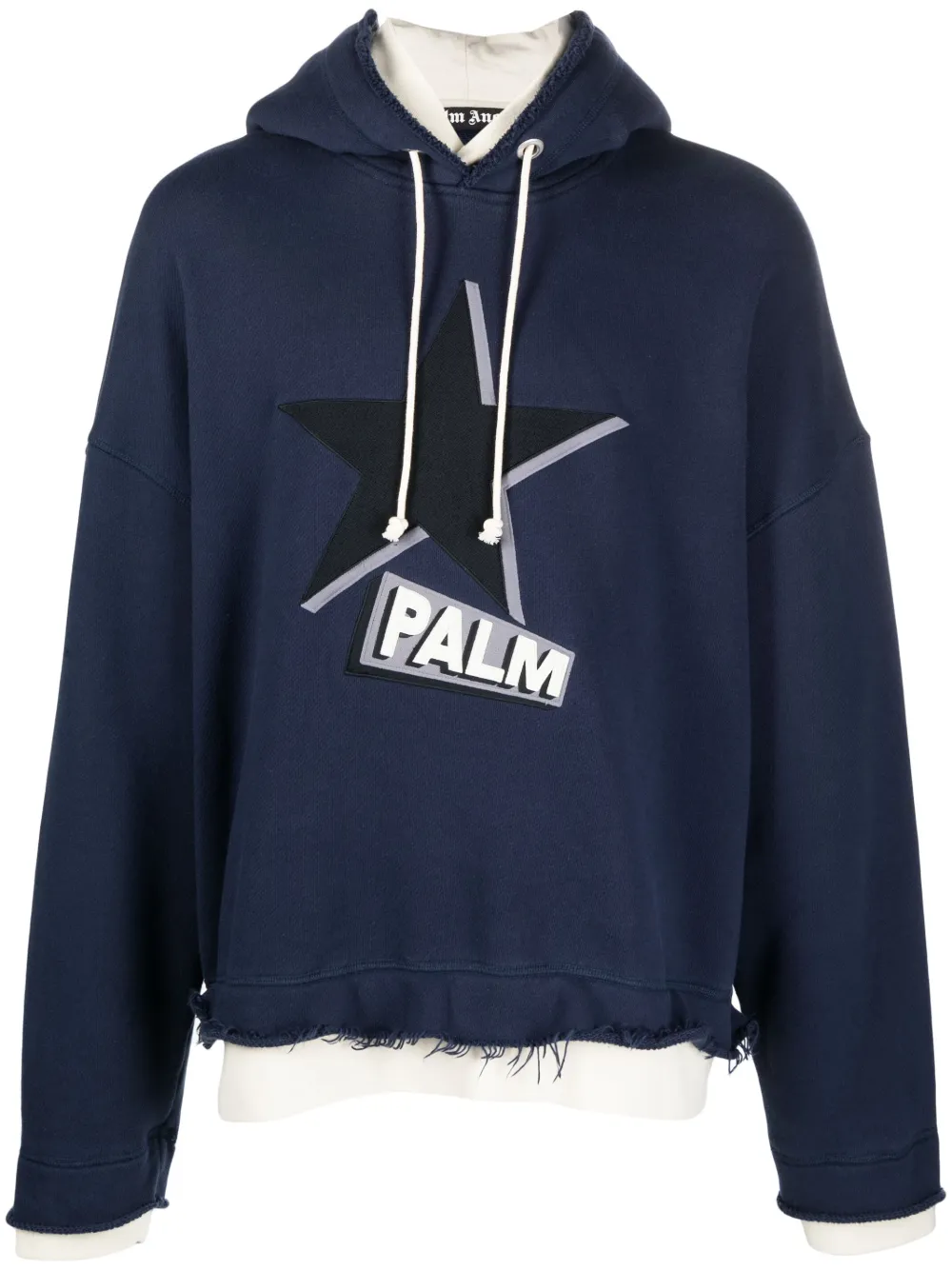 Двухслойное худи Rockstar PALM ANGELS, синий
Двухслойное худи Rockstar PALM ANGELS, синий