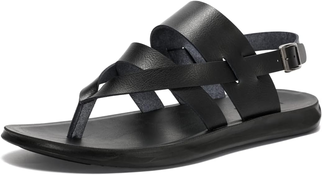 Мужские кожаные сандалии Harssidanzar, удобные летние сандалии с регулируемым ремешком на щиколотке, плоские, без застежки, для мужчин KM218, черный
Мужские кожаные сандалии Harssidanzar, удобные летние сандалии с регулируемым ремешком на щиколотке, плоские, без застежки, для мужчин KM218, черный