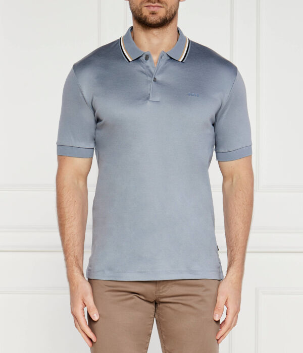 Поло Boss Penrose 38 Slim Fit, голубой 
Поло Boss Penrose 38 Slim Fit, голубой