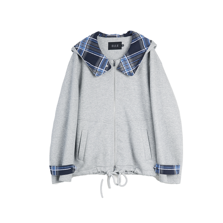 ELLE Толстовка Women's Light Gray с капюшоном, умеренный кардиган
ELLE Толстовка Women's Light Gray с капюшоном, умеренный кардиган