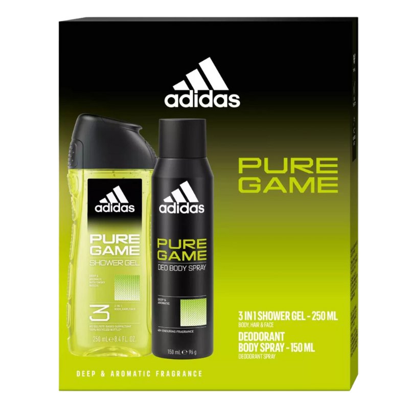 Adidas Pure Game, набор косметики, 2 шт.
Adidas Pure Game, набор косметики, 2 шт.