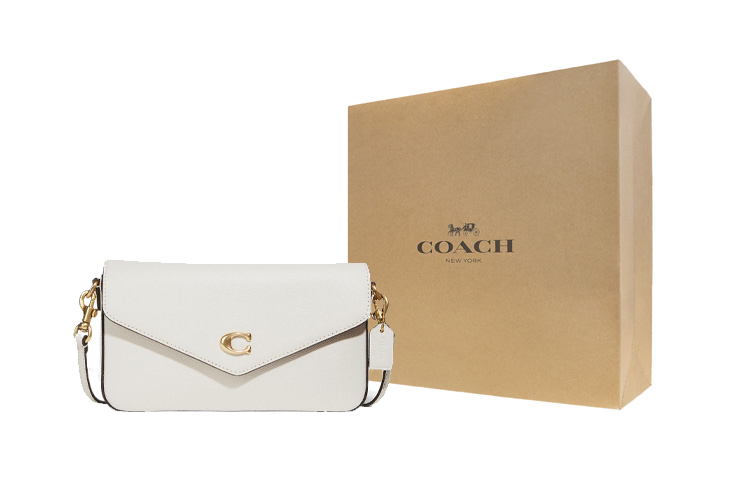 Coach Кожаная сумка через плечо Wyn, женская, маленькая, белая
Coach Кожаная сумка через плечо Wyn, женская, маленькая, белая