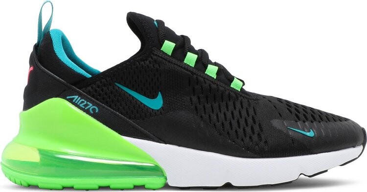Кроссовки Nike Air Max 270 'Black Green Strike', черный
Кроссовки Nike Air Max 270 'Black Green Strike', черный