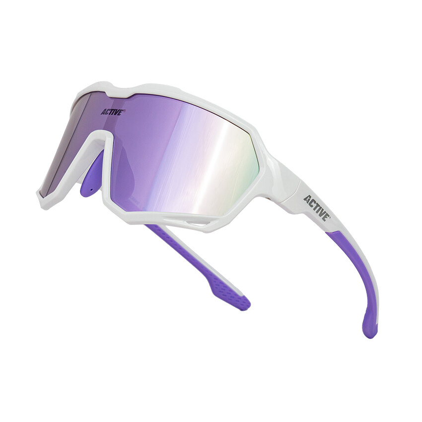 Солнцезащитные очки для велоспорта Active KA-124, блестящий белый/фиолетовый
Солнцезащитные очки для велоспорта Active KA-124, блестящий белый/фиолетовый
