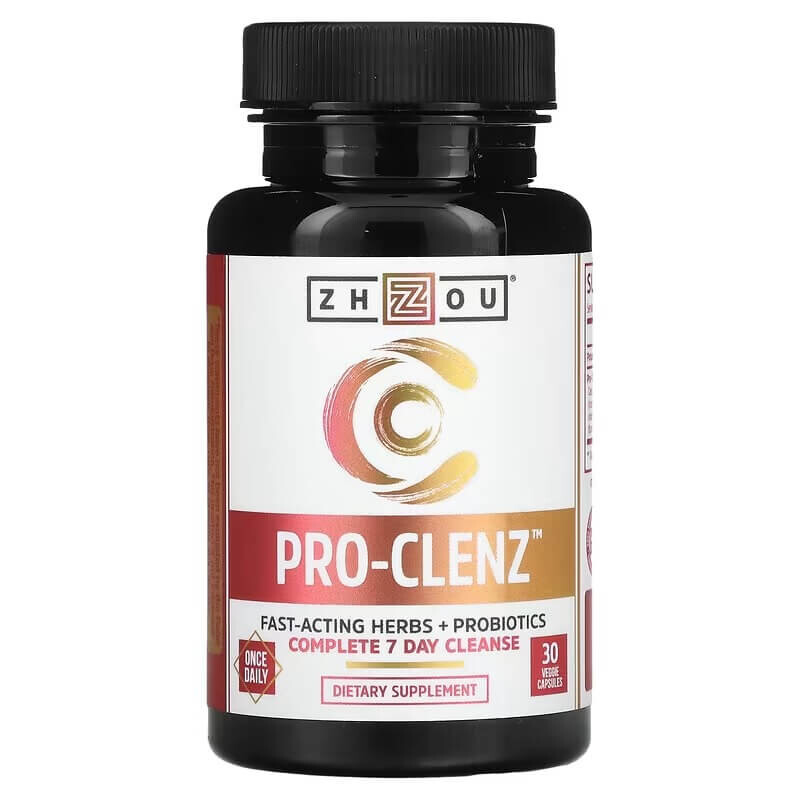 Добавка - Комплексное Очищение за 7 дней Zhou Nutrition Pro-Clenz, 30 растительных капсул
Добавка - Комплексное Очищение за 7 дней Zhou Nutrition Pro-Clenz, 30 растительных капсул