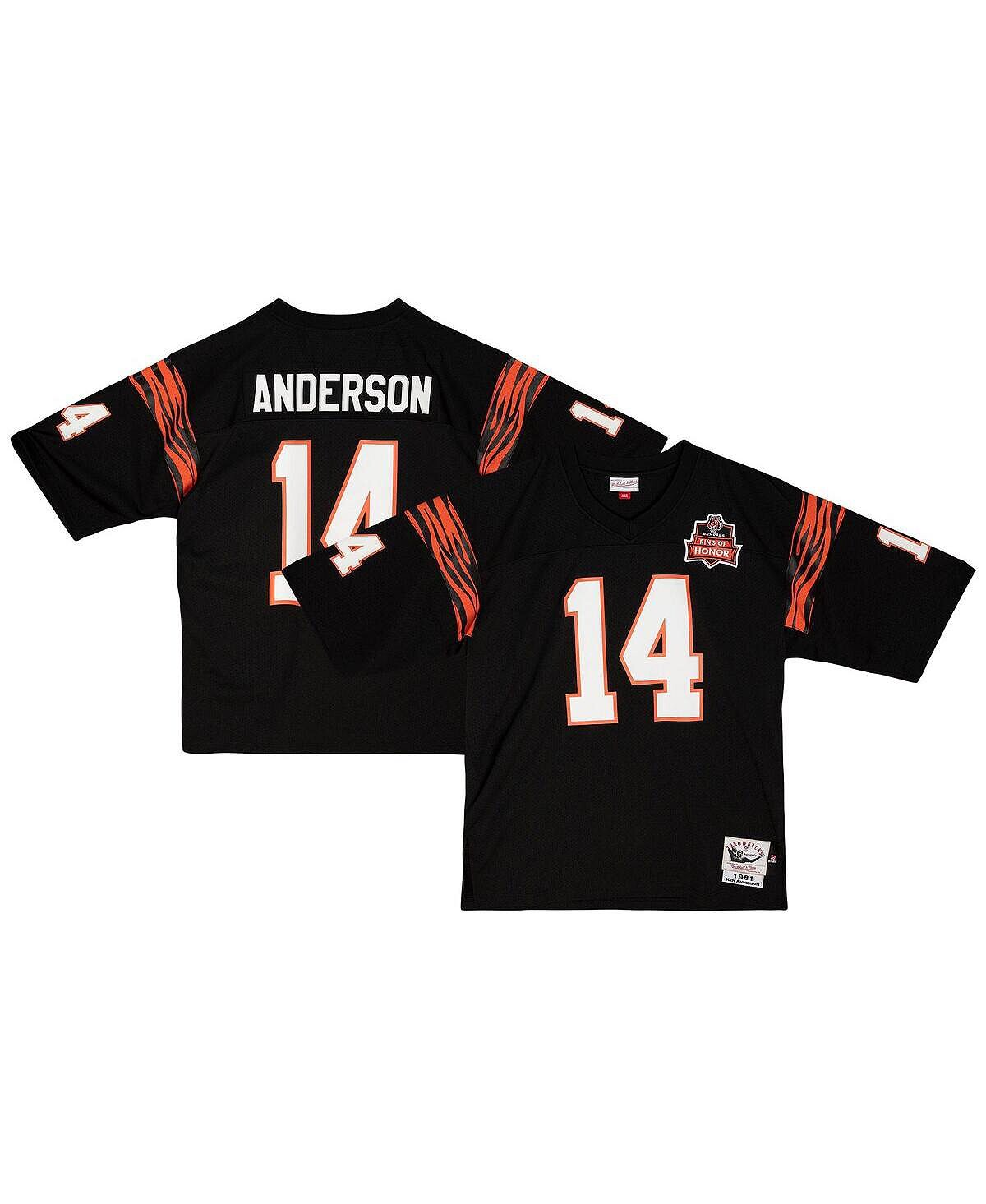 Мужская футболка ken anderson black cincinnati bengals 1981, оригинальная футболка для пенсионеров Mitchell & Ness, черный 
Мужская футболка ken anderson black cincinnati bengals 1981, оригинальная футболка для пенсионеров Mitchell & Ness, черный