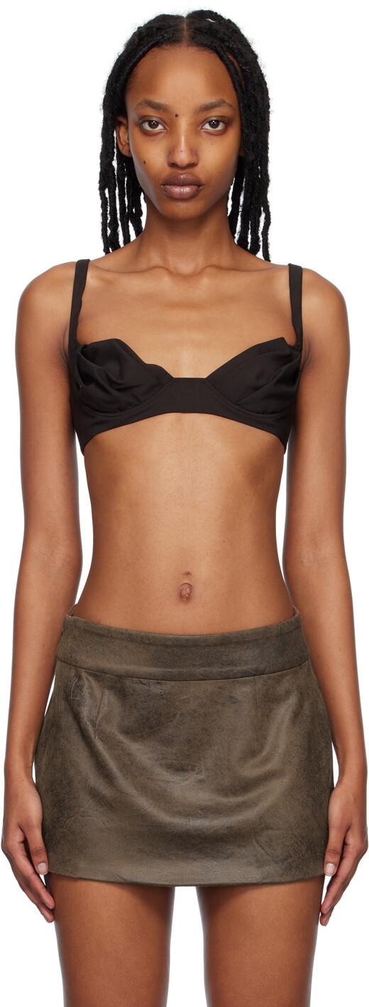 Коричневый бюстгальтер Sade Maximilian Davis
Коричневый бюстгальтер Sade Maximilian Davis