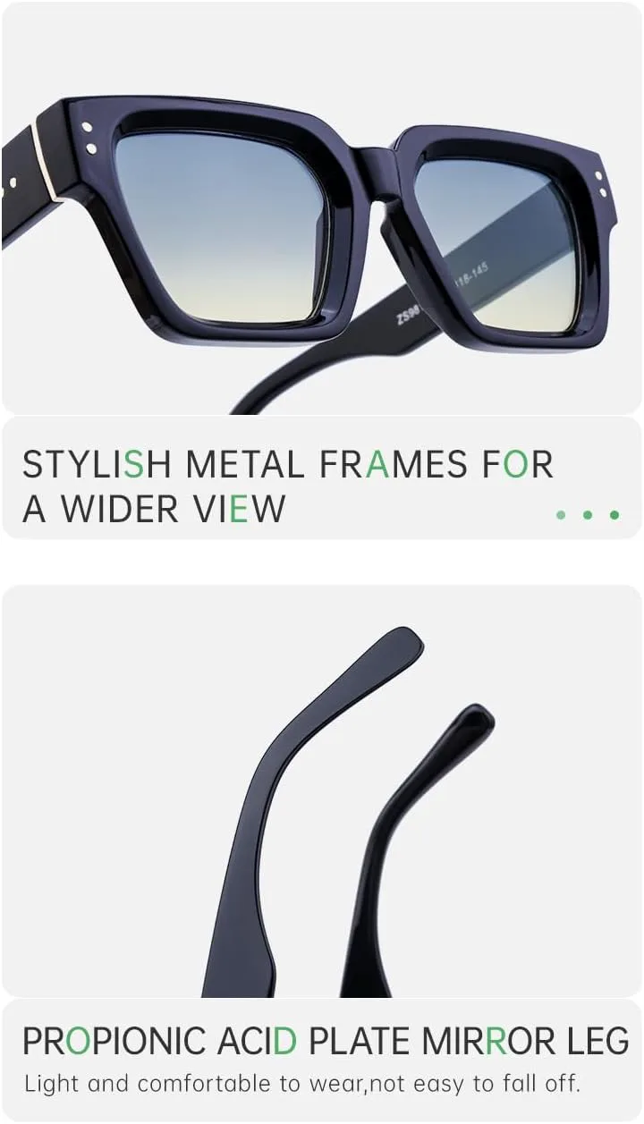 Женские солнцезащитные очки в стиле ретро квадратной формы — поляризованные линзы UV400, винтажный стиль, идеально подходят для вождения и уличной моды GJKTFNJIF, 9
Женские солнцезащитные очки в стиле ретро квадратной формы — поляризованные линзы UV400, винтажный стиль, идеально подходят для вождения и уличной моды GJKTFNJIF, 9